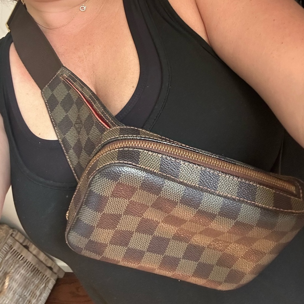 Auth Louis Vuitton Geronimos Crossbody #33916L62B